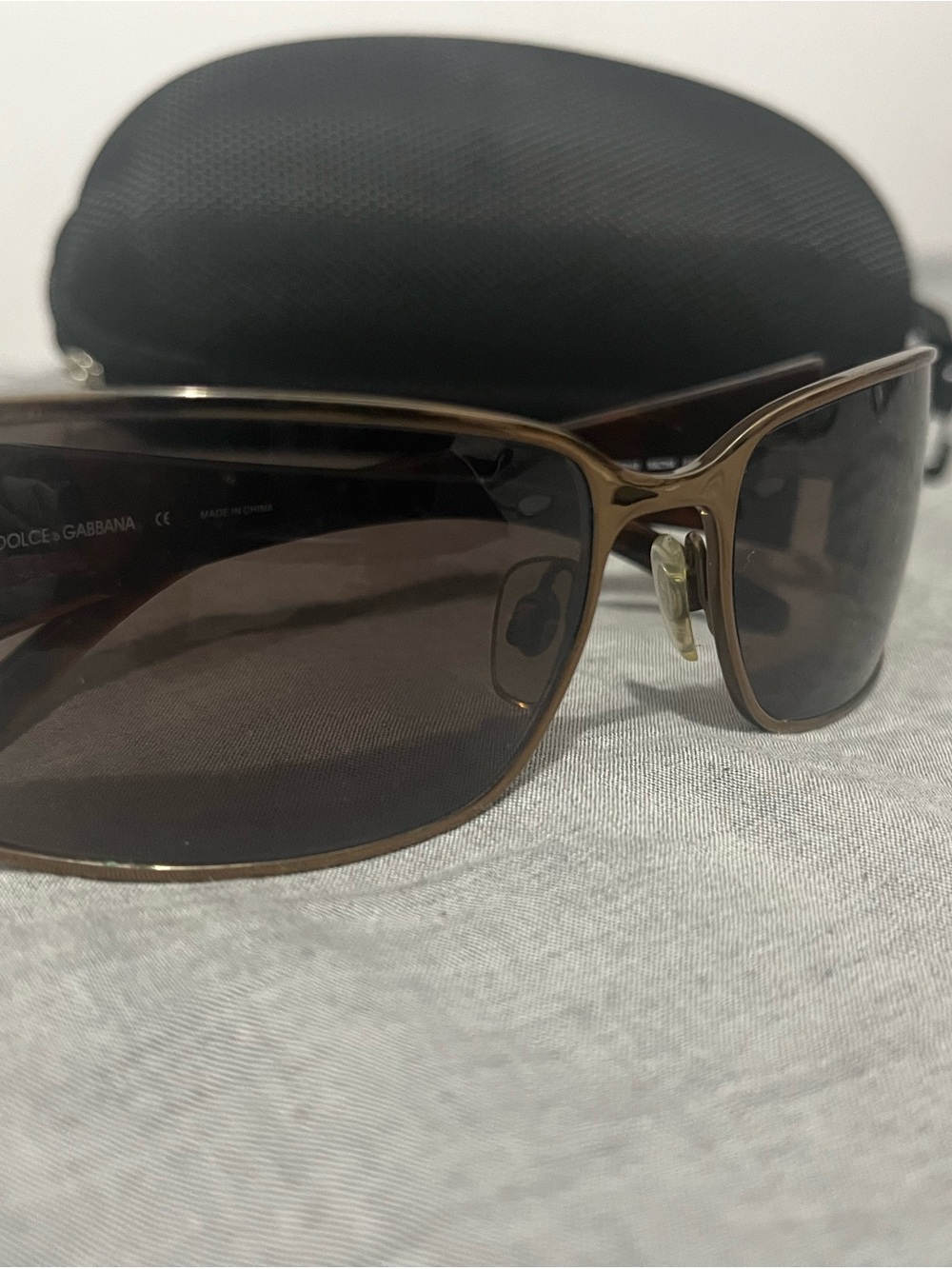 Dolce & Gabbana Brown Metal-Trim Sunglasses